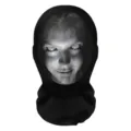 Halloween scary printed mesh balaclava full face mask spooky party costume accessory - Style 2