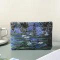Monet oil painting pattern mini spring makeup pouch, portable lipstick storage bag detail. - M / Water Lilies / 11*12cm