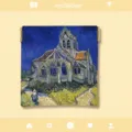 Van Gogh oil painting squeeze pouch, portable coin purse and stylish lipstick storage pouch. - S / The Church at Auvers / 11*12cm