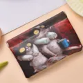 Mini auto-closing storage bag for cosmetics, lipstick, coins and earphones. Detailed view. - M / Spa Cats and Dogs