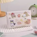 Leuke veerclip cosmetische tas draagbare lippenstift opbergtas kleine oortelefoon etui - M / Kampeer puppy / 12x11cm