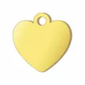 Colgante de corazón de metal dorado virgen accesorio joyería llavero DIY manualidades - Dorado-Otros Países