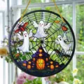 Halloween acrylic ghost suncatcher hanging decoration for home window garden decor - 15*15*0.3 / 1