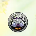 Halloween ghost acrylic window hanging suncatcher size and detail measurement chart. - 15*15*0.3 / Style 3