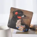 Mini coin purse retro dog print kiss lock pouch cute lipstick holder small change bag - S / Phone Dog