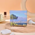 Monet Oil Painting Print Shrapnel Cosmetic Bag, Mini Portable Lipstick Storage Pouch - S / Notre-Dame Highlands / 11*12cm