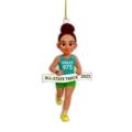 Acrylic marathon runner hanging ornament for car rearview mirror decoration 2D pendant! - 8cm / Style 5