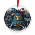 US 250th Anniversary Commemorative Bell Acrylic Ornament Patriotic Hanging Decor 2026 - Style 2