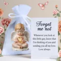 Christmas angel pocket card ornament set with greeting message and gift bag for holiday decor. - Style 1 (Without Card) / 7cm