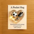 Jeton coeur en acrylique pocket hug avec motif de football cadeau souvenir inspirant - Thème Football (4)