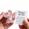 Resin flower angel keepsake ornament with dried flowers and card for thoughtful memorial gifts. - 7x6.5x0.3cm / Style 9 (Without Card)