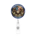 USA 250. Jahrestag Ausweishalter, patriotischer Adler einziehbarer ID Badge Reel Clip. - Stil 8 / 6cm Ausweishalter
