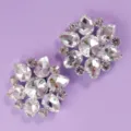 Sparkling crystal rhinestone shoe clips for bridal wedding shoes and party evening footwear. - Light Luxury Vintage Shoe Clip (SC-J076)
