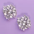 Sparkly crystal rhinestone shoe clips for bridal wedding and evening party decoration - Forest Gentle Shoe Clips SC-J077