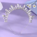Elegant crystal sunburst halo crown headband gold metal tiara for wedding party hair decor - Sunburst Style (TS-J3441G) / Party Versatile Headband (Gold)