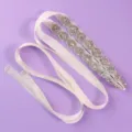 Bridal rhinestone satin sash belt for wedding evening dress elegant bridal accessory new - Commuter Versatile Belt WS-J178