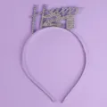 Silberner Strass 21. Geburtstag Tiara Haarreif Party Haarschmuck Dekoration für Feier. - Elegantes Silbernes Haarreif TS-J3307S