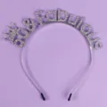 Glitzernder Strass 50 Geburtstag Tiara Haarreif fur Damen Party Feier Requisiten Dekoration - Silber 50. Geburtstag Haarreif TS-J3372S