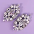 Sparkling Crystal Rhinestone Shoe Clips Wedding Party Decorative Shoe Buckles Pair - Party Versatile Shoe Clip (SC-J043)