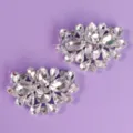 Crystal rhinestone shoe clips sparkly wedding shoe buckles detachable shoe charms for women - Versatile Daily Shoe Clip (SC-J052)