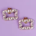 Crystal rhinestone shoe clips luxury bridal wedding shoe buckles decorative shoe flower accessories - Versatile Daily Shoe Clips SC-J098G
