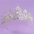 Silver rhinestone tiara bridal wedding crown crystal pageant hair accessories crown new - Versatile Crown (TS-J2720) / Silver