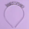 Serre-tête demoiselle d'honneur strass argenté métal brillant pour fête et mariage - Serre-Tête Élégant Doux(TS-J3034S)