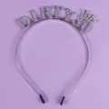 Glitzernde Strass Dirty 30 Geburtstag Tiara Silber Krone Haarreif Party Deko Geschenk - Silber 30. Geburtstag Haarreif TS-J3371S