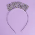 Diadème de lettres en strass pour enterrement de vie de jeune fille et fête de mariage. - Serre-Tête Exquis Niche(TS-J3304S)