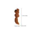 Cute squirrel pine cone tree stump hanging ornament resin animal figurine for indoor home decor - Tree Stump Squirrel (RDW2105)
