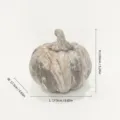 Resin decorative pumpkin ornament with marble texture finish for modern home tabletop decor - Imitation Marble