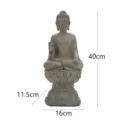 Resin Buddha statue zen tabletop ornament home decor figurine sculpture meditation decor - Fearless Large