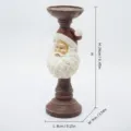Bougeoir Père Noël en résine vintage décoration de Noël rétro ornement festif 24cm - Bougeoir Père Noël / Standard / Rouge