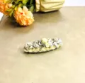 Détail pince à cheveux nœud perle strass, accessoire cheveux fleur zircon étincelant. - Clips BB