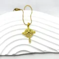 Collier croix en acier titane hip-hop, vue détaillée du pendentif tendance avec des pierres. - Style Tendance Hip-Hop Européen (5)