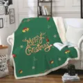 Couverture en Polaire Sherpa de Noel Epaisse et Chaude pour Decoration Salon - Style de Motif de Noël (2) / 80cm*120cm
