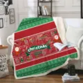 Couverture polaire de Noel douce epaisse plaid de canape avec motif de pere noel et de renne - Style de Motif de Noël (9) / 80cm*120cm