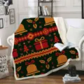 Couverture polaire de Noel epaisse pour canape decor de fetes douillette couverture chaude - Style de Motif de Noël (10) / 80cm*120cm