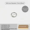 Anneaux de reliure en metal 17mm diametre interieur anneaux de livre a feuilles mobiles - 20# Diamètre Intérieur 17mm / Argent