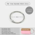 Anneau de reliure en metal 40mm diametre interieur anneaux de livre argentes 1 pcs - 45# Diamètre Intérieur 40mm / Argent