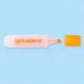 Rotulador fluorescente naranja de gran capacidad, marcador transparente para la escuela - Punta biselada / Naranja