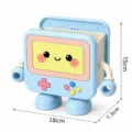 Cute cartoon game console desktop pen holder multifunctional stationery storage box organizer - Sky Blue