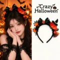 Halloween headband pumpkin bow witch hat hair accessories for women party festival dress up - Style 15 Pumpkin Witch Hat Bow