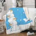 Couverture polaire moelleuse motif bonhomme de neige pour canapé salon décoration d'hiver. - Style de Motif de Noël (32) / 80cm*120cm