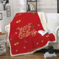 Couverture Polaire Sherpa Rouge Noel Epaisse Confortable Housse De Canape Hiver Deco - Style de Motif de Noël (38) / 80cm*120cm