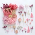Dried preserved flowers bulk for DIY crafts candles resin jewelry pink purple floral decor. - A5-02