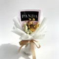 Mini dried flower bouquet wedding gift handmade miniature floral arrangement with white wrapping. - Style 3