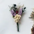 Handmade mini dried flower bouquet preserved flowers for holiday gifts and home decor styling. - Style 38
