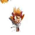 Colorful preserved mini dry flower bouquet for gift wedding home decor party display item. - (One Bundle) / ANWHQ-020