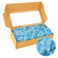 Preserved blue hydrangea dried flowers in a gift box for DIY floral craft decoration. - Light Blue